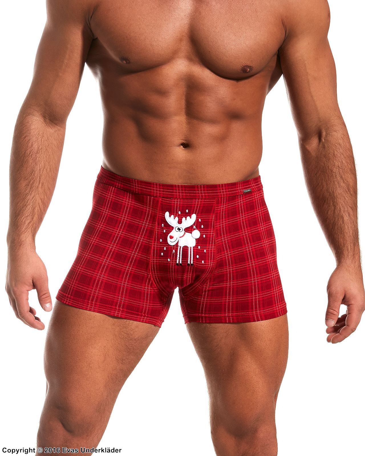 Boxershorts, reinsdyr, Juletema